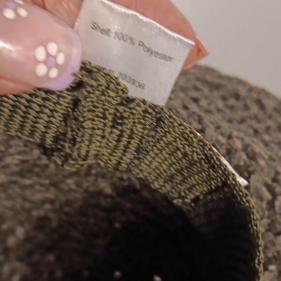 Four Buttons by San Diego Hat Co. Green Chenille Women's Fedora - Picture 6 of 8